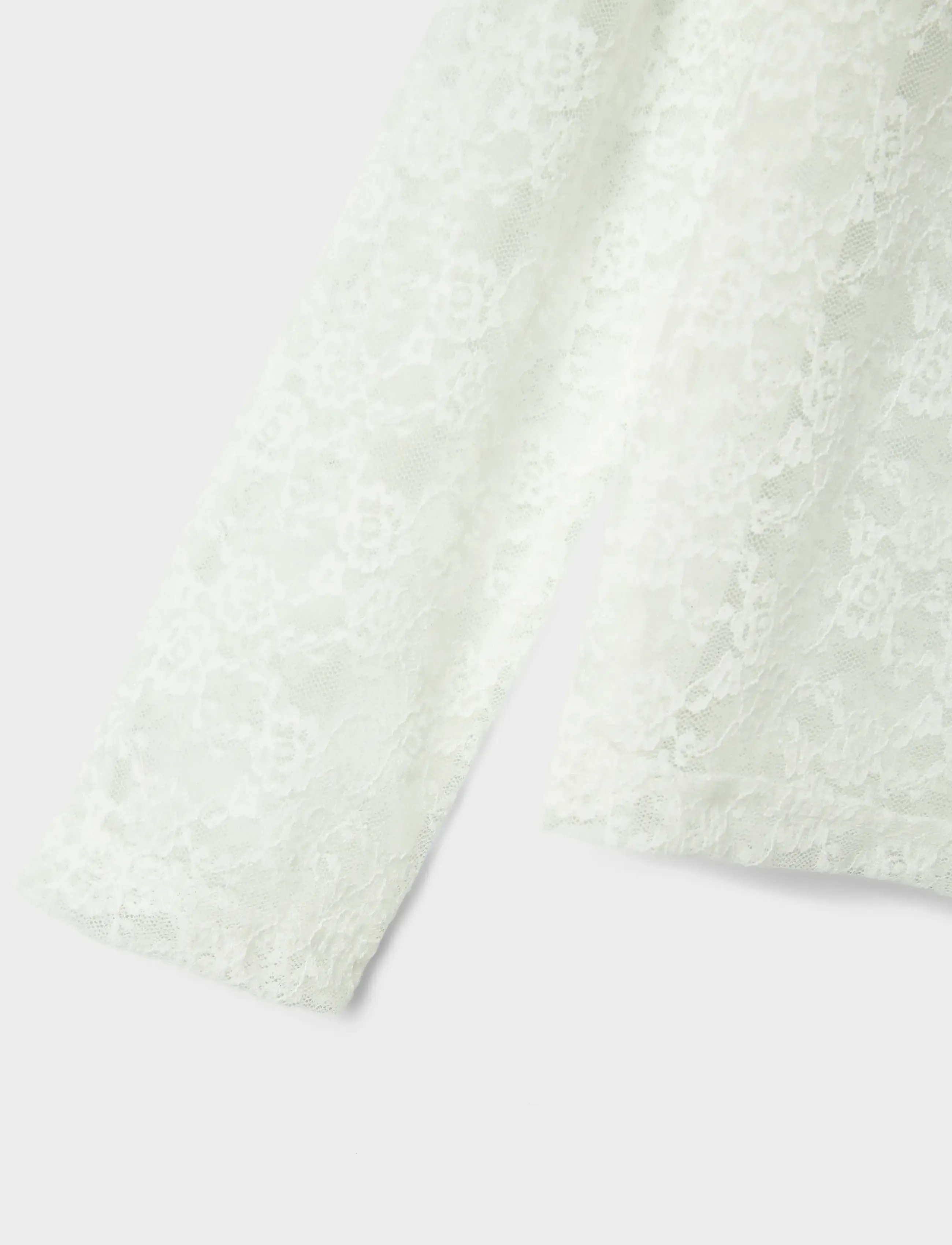 name it - NKFNACE LS TOP - blusen & tuniken - cloud dancer - 2