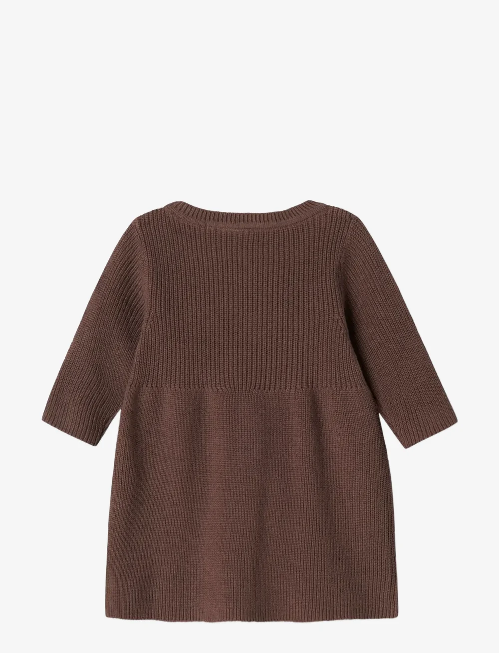 name it - NBFOLIVINA LS KNIT DRESS - langærmede babykjoler - peppercorn - 1