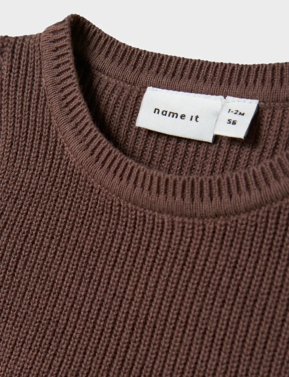 name it - NBFOLIVINA LS KNIT DRESS - langærmede babykjoler - peppercorn - 3