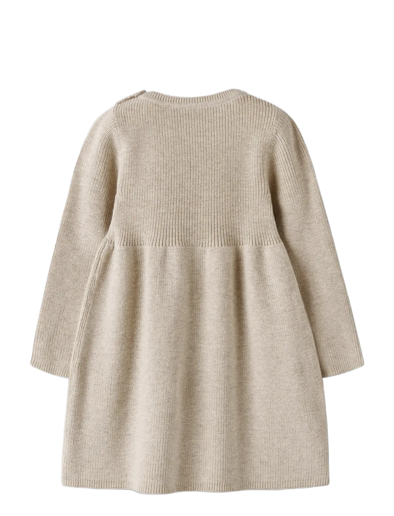 name it - NBFOLIVINA LS KNIT DRESS - langærmede babykjoler - peyote melange - 2