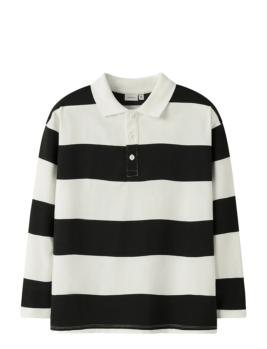 name it - NKMNUTIVA LS RLX POLO - langärmelig poloshirt - cloud dancer - 0