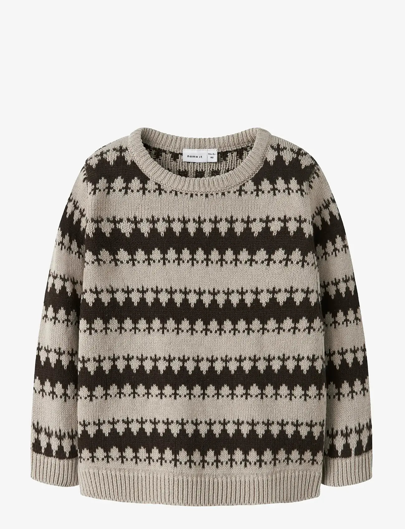 name it - NMMOSCAR LS KNIT - pullover - island fossil - 1