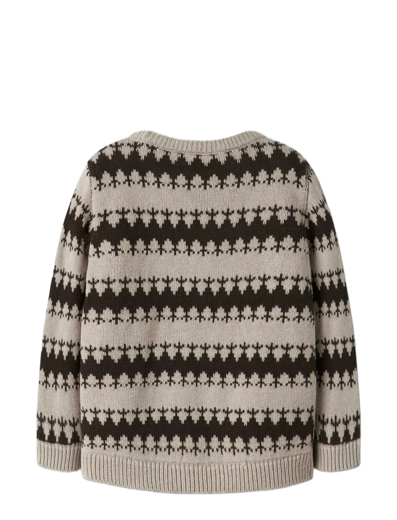 name it - NMMOSCAR LS KNIT - swetry - island fossil - 2