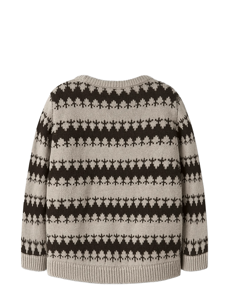name it - NMMOSCAR LS KNIT - swetry - island fossil - 2