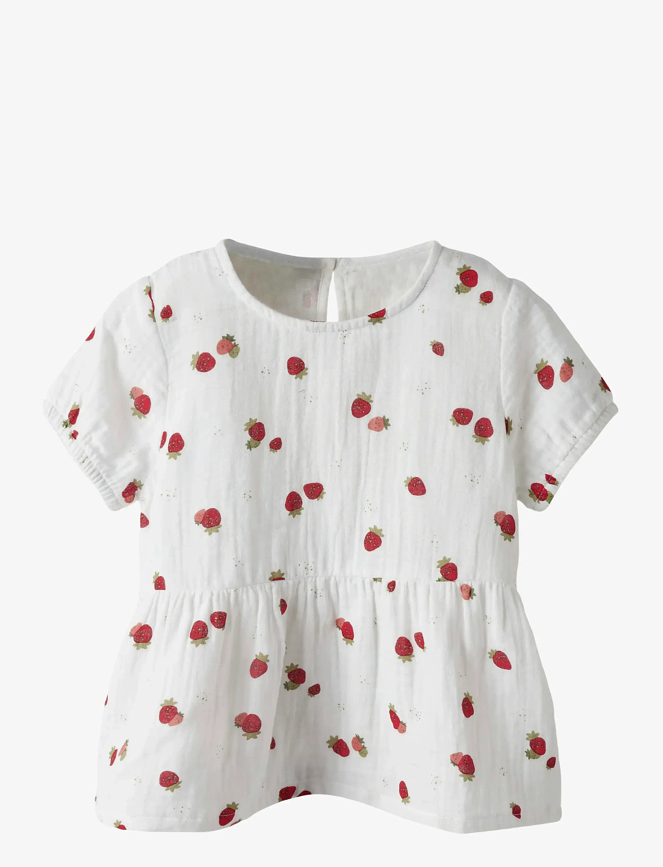 name it - NMFFORNELIA SS TOP - blusen & tuniken - white alyssum - 1