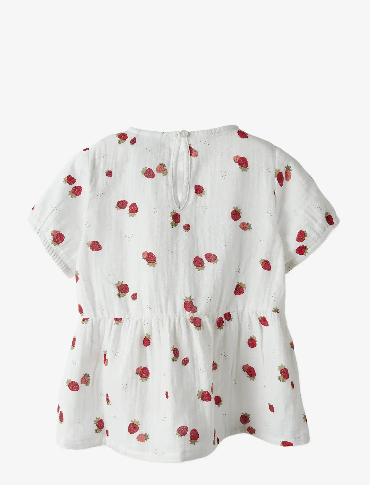 name it - NMFFORNELIA SS TOP - blusen & tuniken - white alyssum - 2