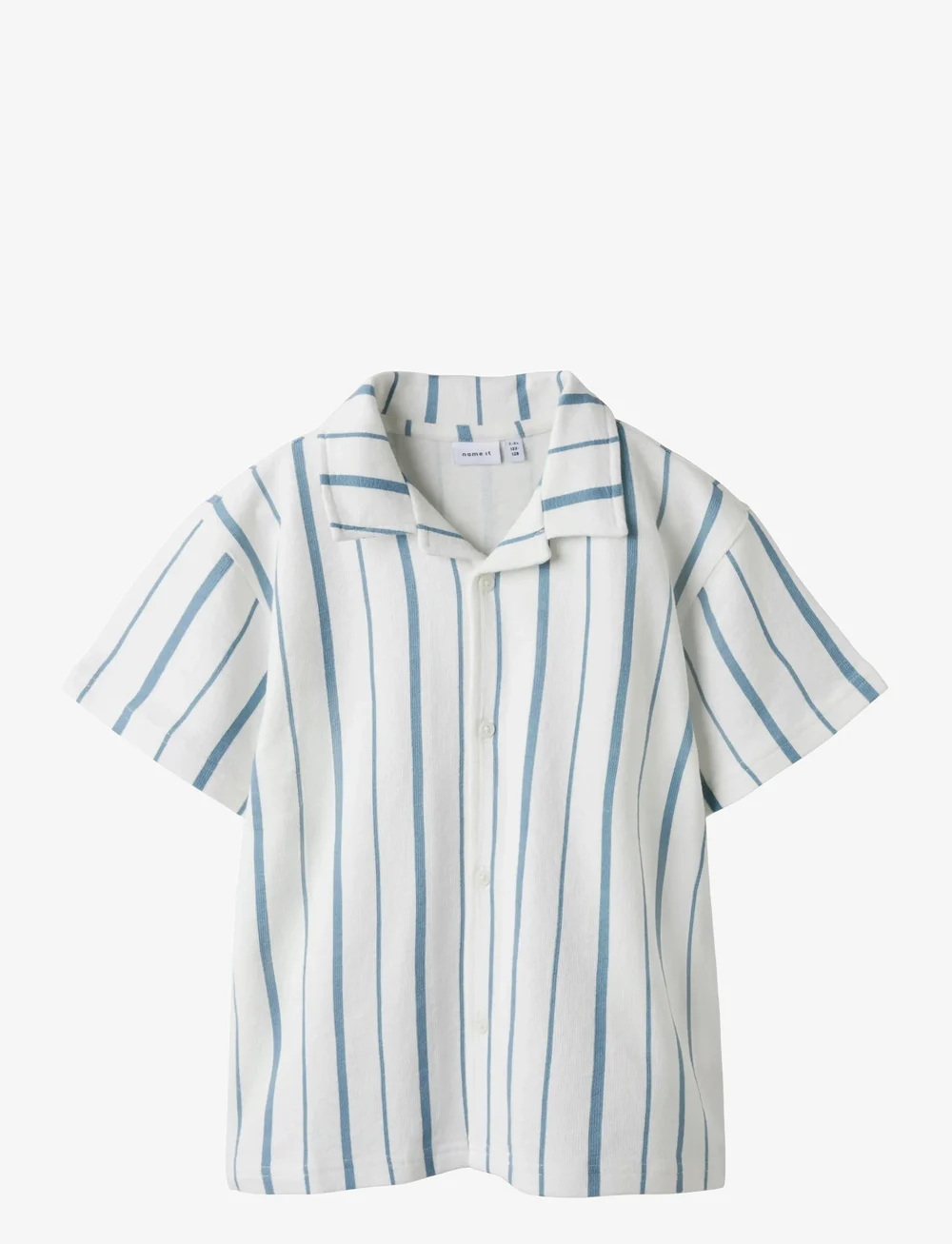 name it - NKMFIGARO SS NREG RESORT SHIRT - kurzärmlige hemden - white alyssum - 0