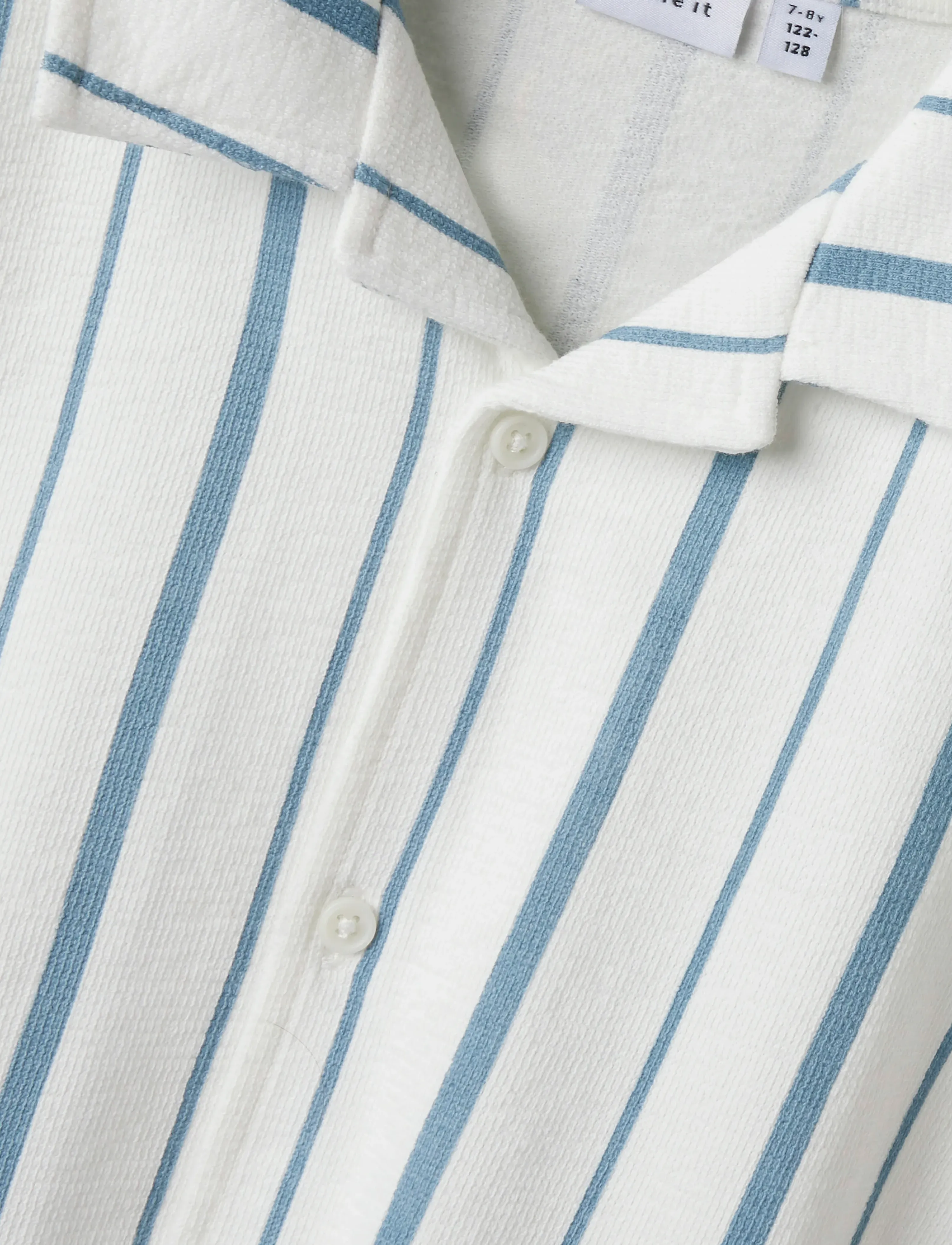name it - NKMFIGARO SS NREG RESORT SHIRT - white alyssum - 2