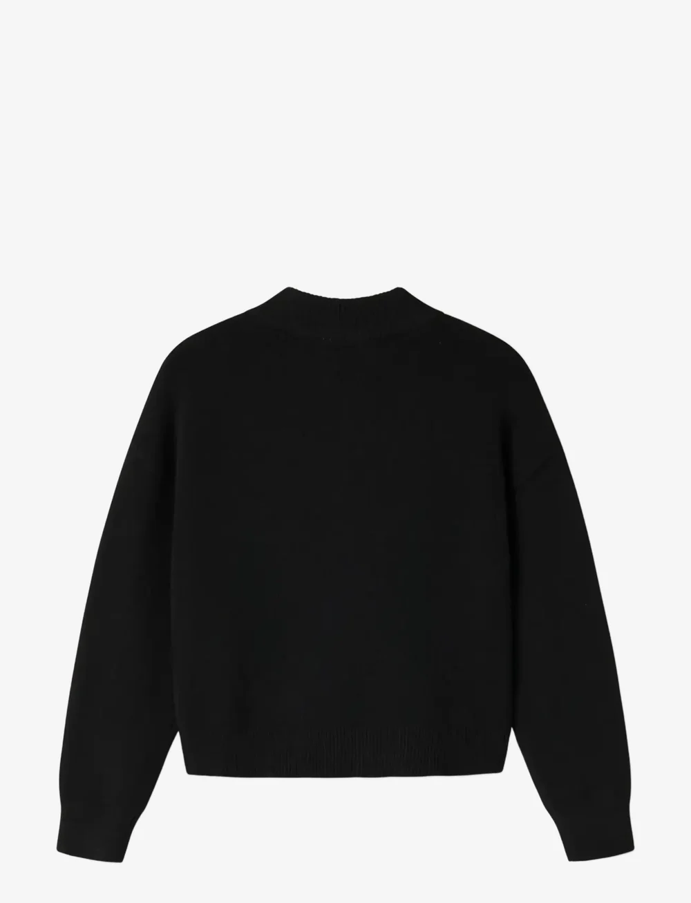 name it - NKFONILLA LS KNIT CARD - koftor - black - 1