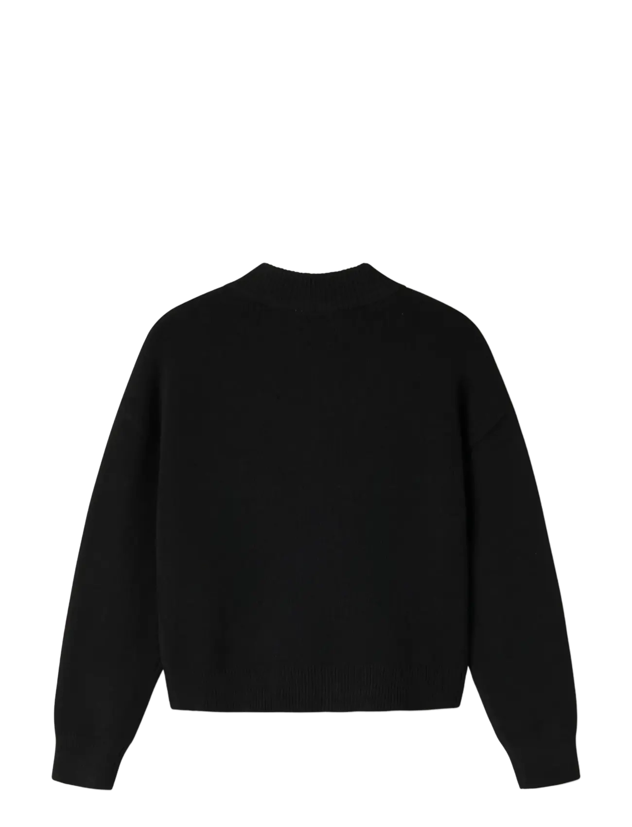 name it - NKFONILLA LS KNIT CARD - cardigans - black - 2