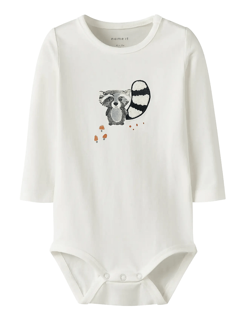 name it - NBMOLEN LS BODY BOX - langärmelige bodys - cloud dancer - 0