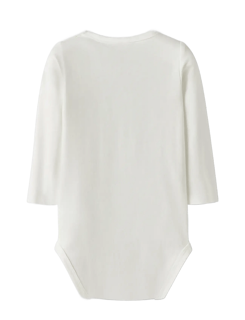 name it - NBMOLEN LS BODY BOX - langärmelige bodys - cloud dancer - 1