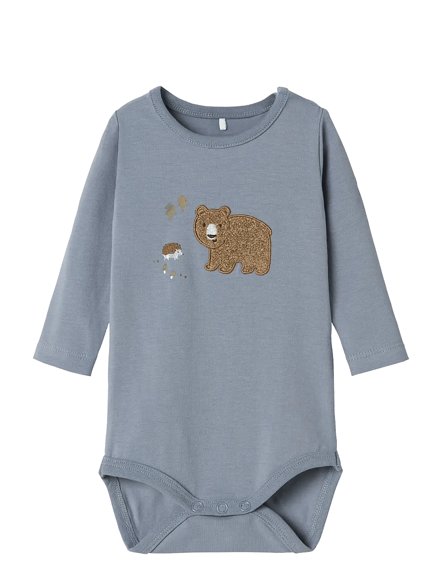 name it - NBMOLEN LS BODY BOX - långärmade bodies - tradewinds - 0