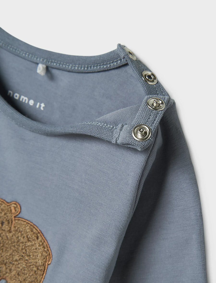 name it - NBMOLEN LS BODY BOX - långärmade bodies - tradewinds - 3
