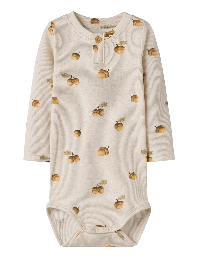 name it - NBMOLYAN LS BODY - long-sleeved bodies - peyote melange - 0