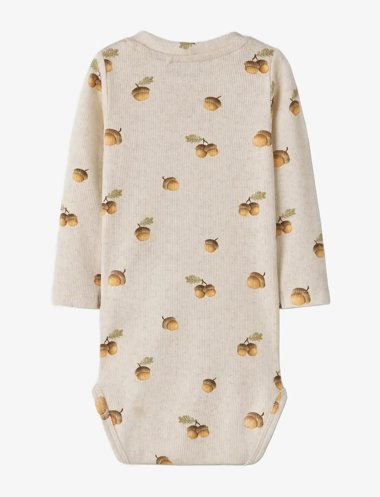 name it - NBMOLYAN LS BODY - langærmede bodyer - peyote melange - 1