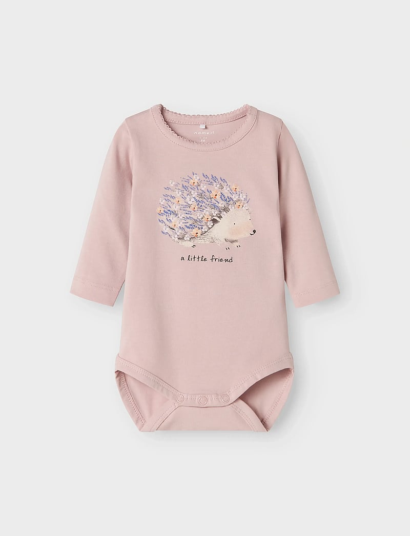 name it - NBFOHELLO LS BODY - långärmade bodies - burnished lilac - 0