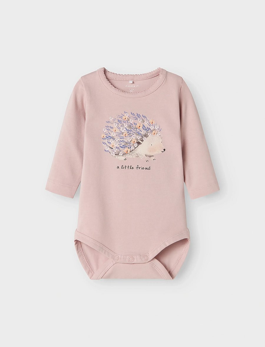 name it - NBFOHELLO LS BODY - långärmade bodies - burnished lilac - 0
