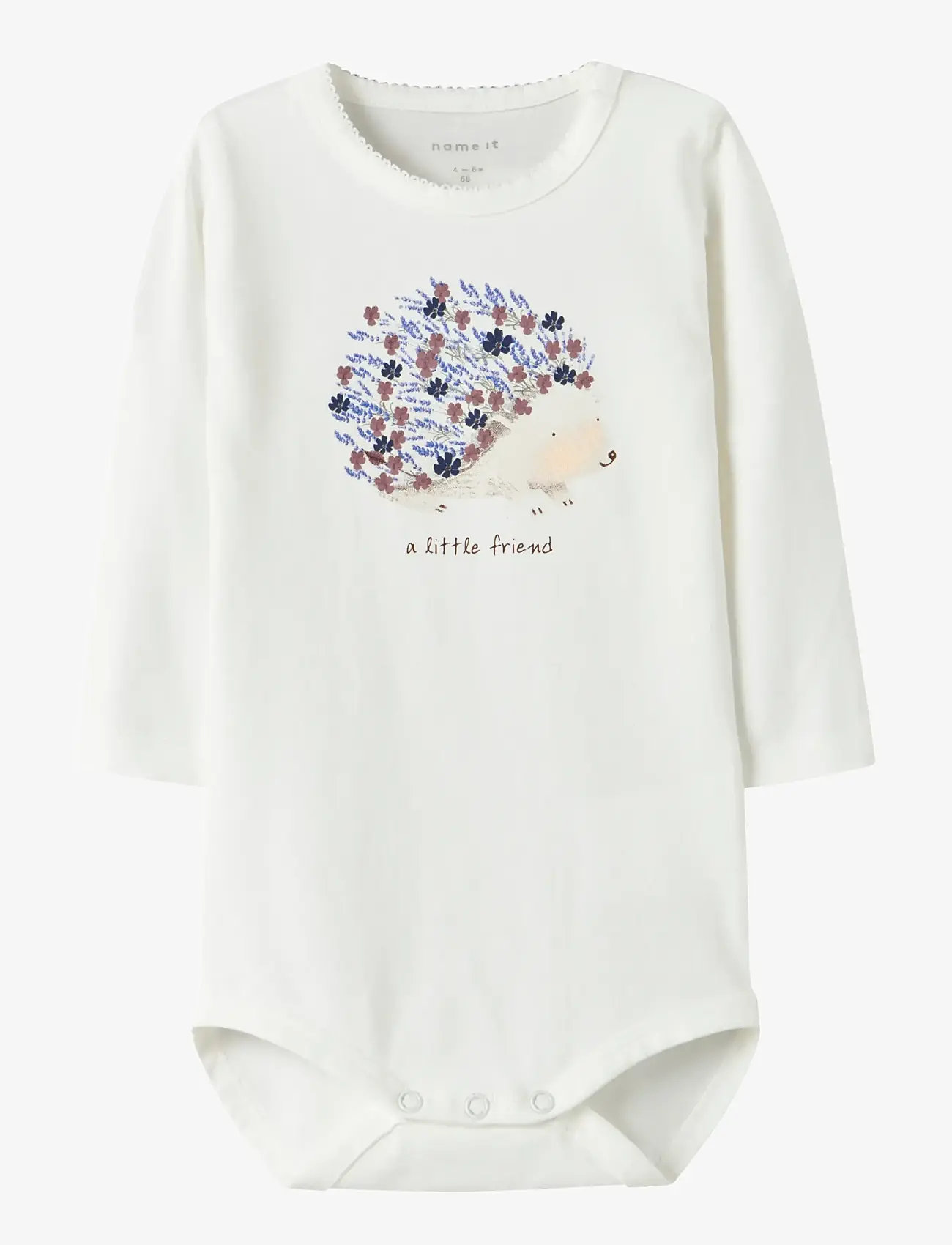 name it - NBFOHELLO LS BODY - långärmade bodies - cloud dancer - 0