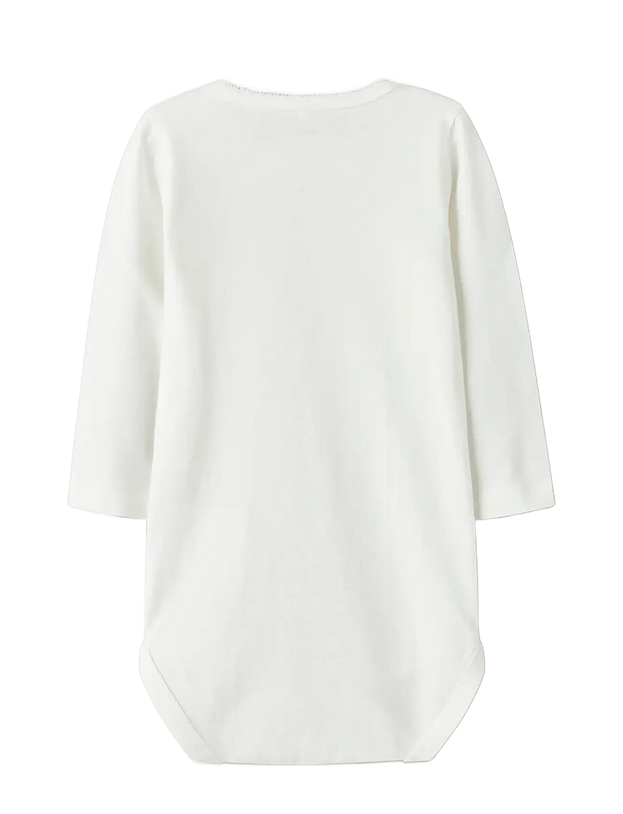 name it - NBFOHELLO LS BODY - långärmade bodies - cloud dancer - 1