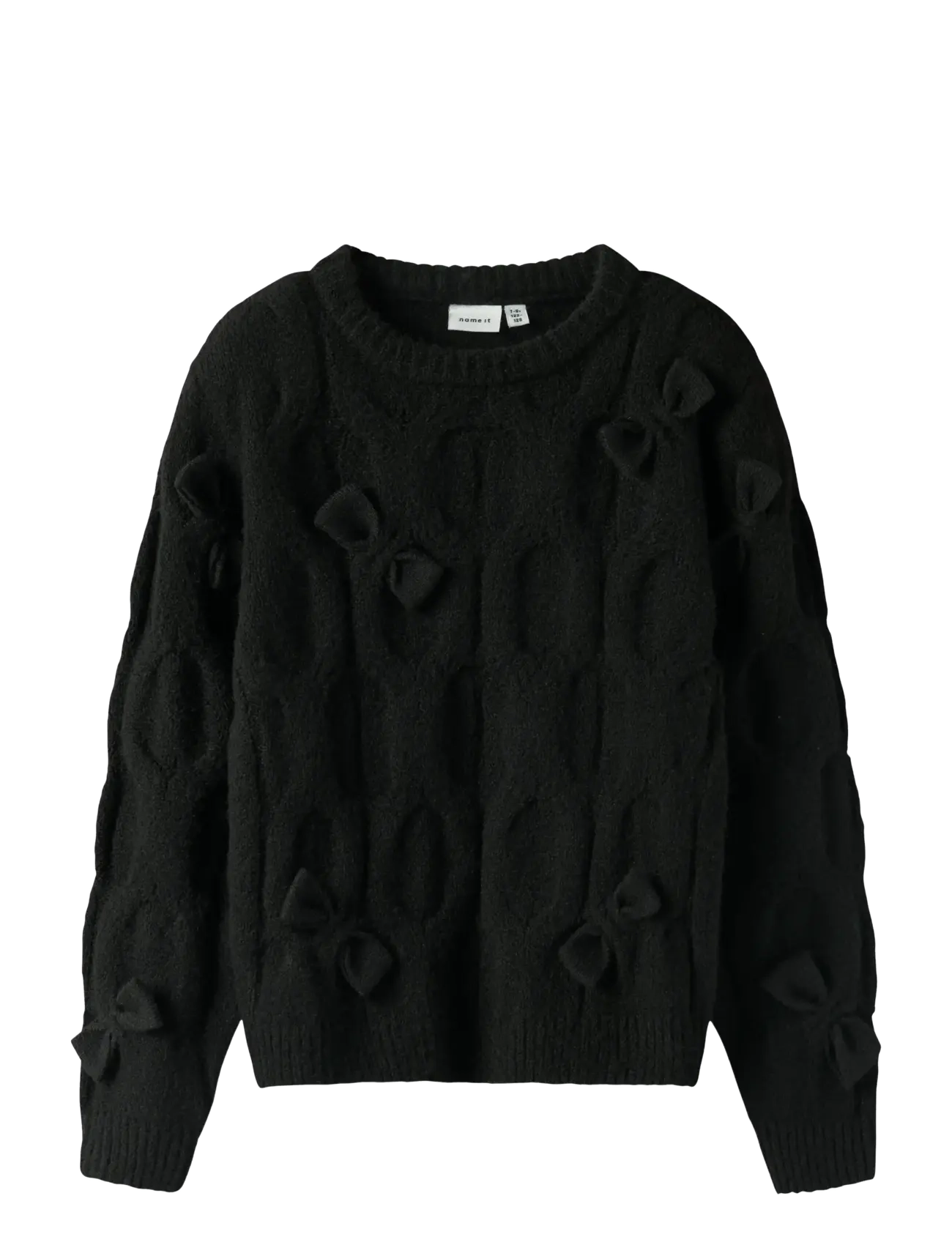NAME IT Nkfolivia Ls Knit Schwarz - 122-128 - Kinder