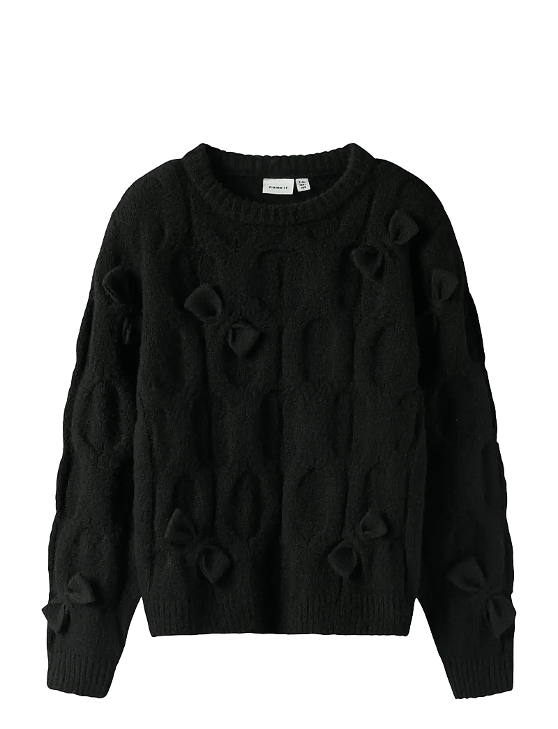 name it - NKFOLIVIA LS KNIT - džemprid - black - 0