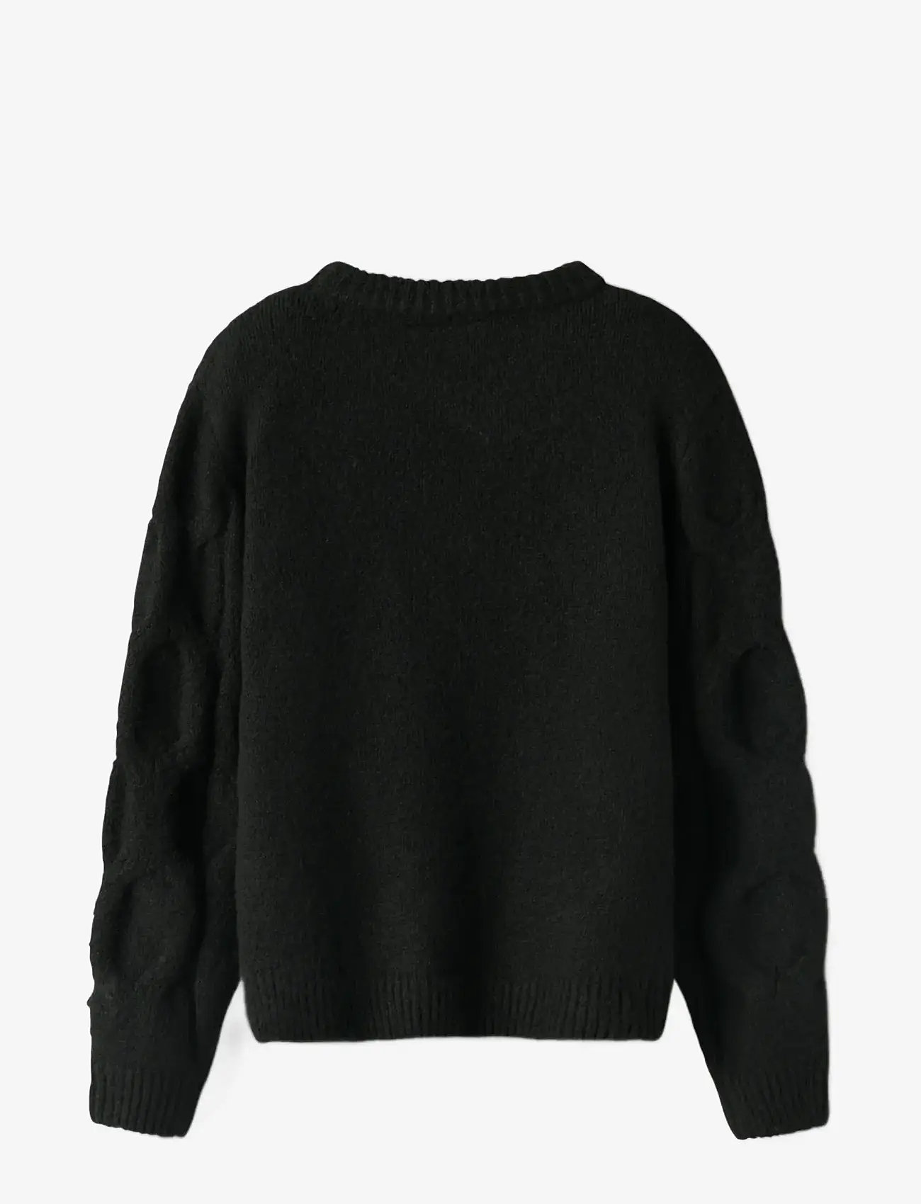 name it - NKFOLIVIA LS KNIT - sügisesed riided - black - 1