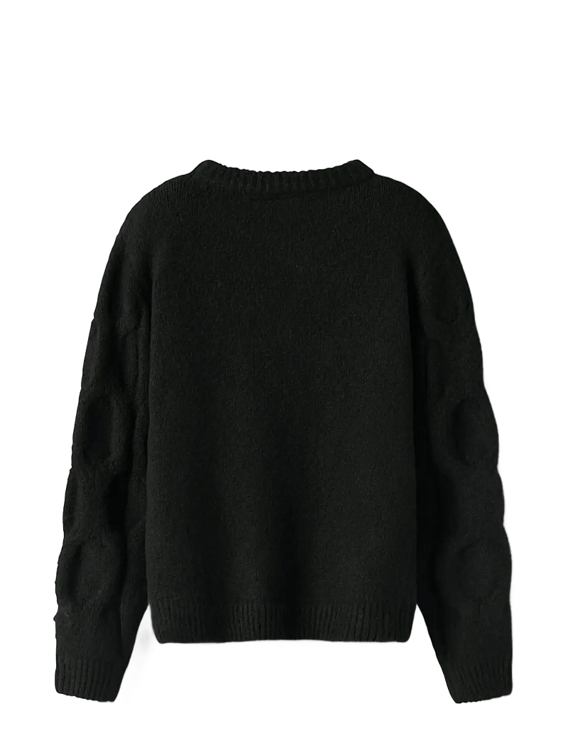name it - NKFOLIVIA LS KNIT - džemprid - black - 1
