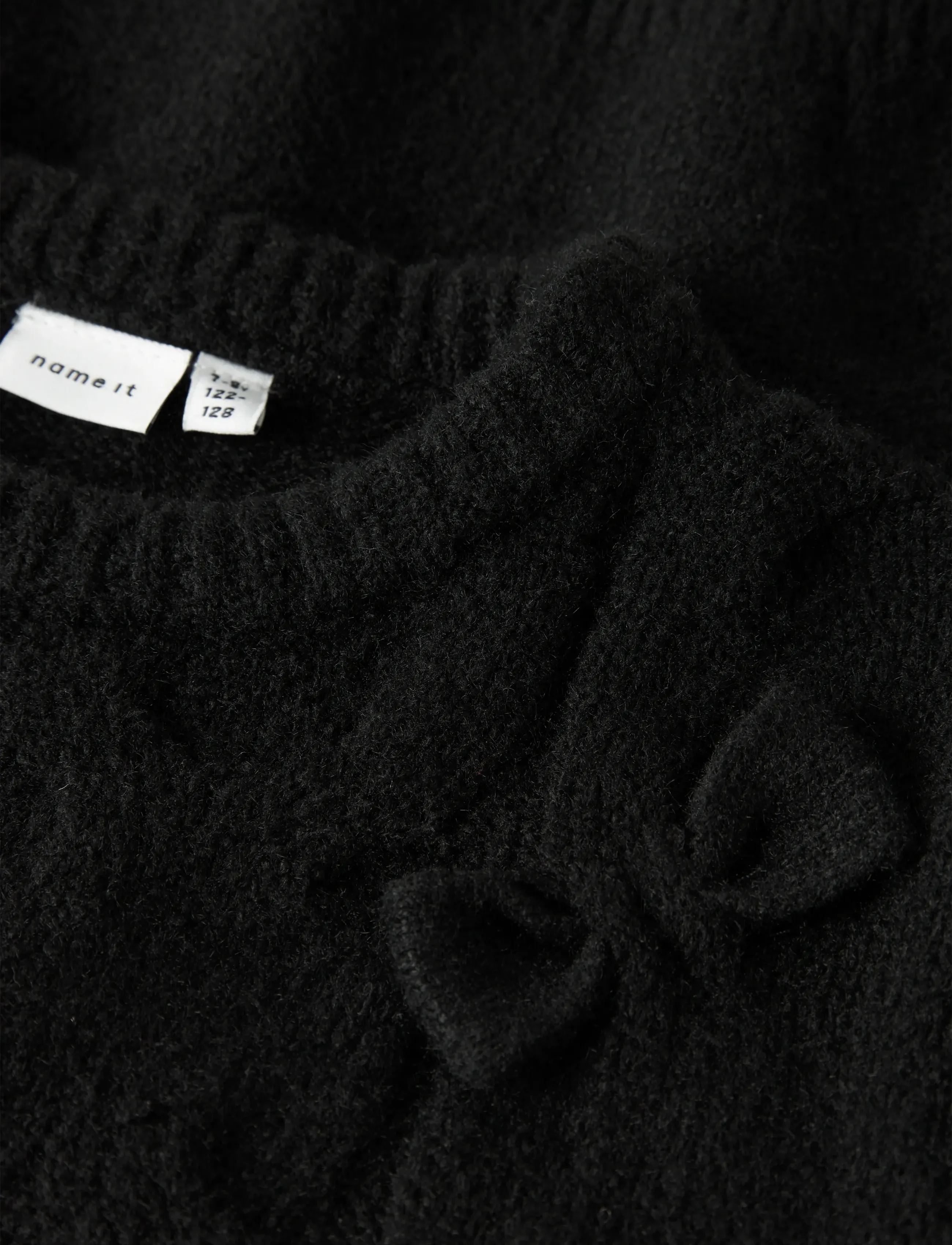 name it - NKFOLIVIA LS KNIT - gensere - black - 3