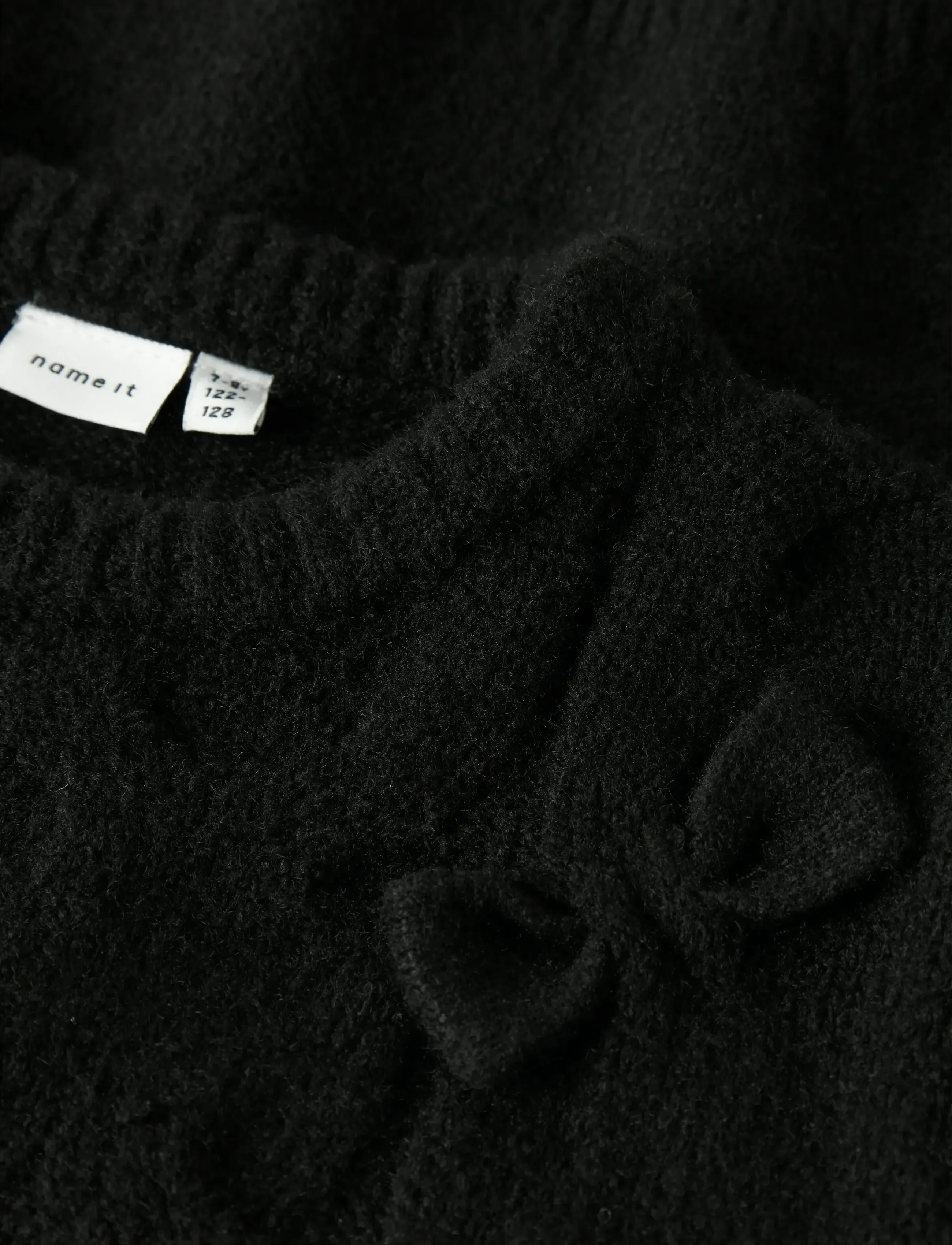 name it - NKFOLIVIA LS KNIT - gensere - black - 4