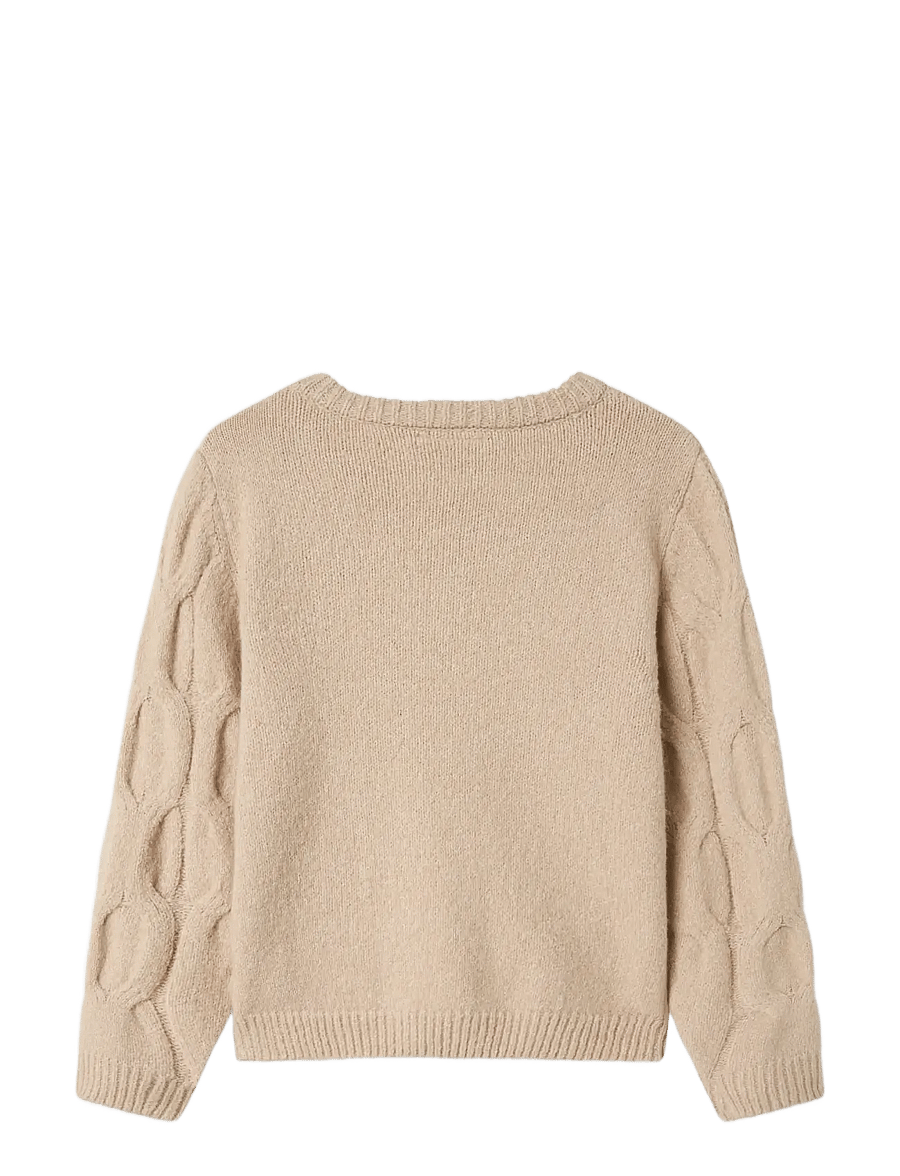 name it - NKFOLIVIA LS KNIT - trøjer - peyote - 2