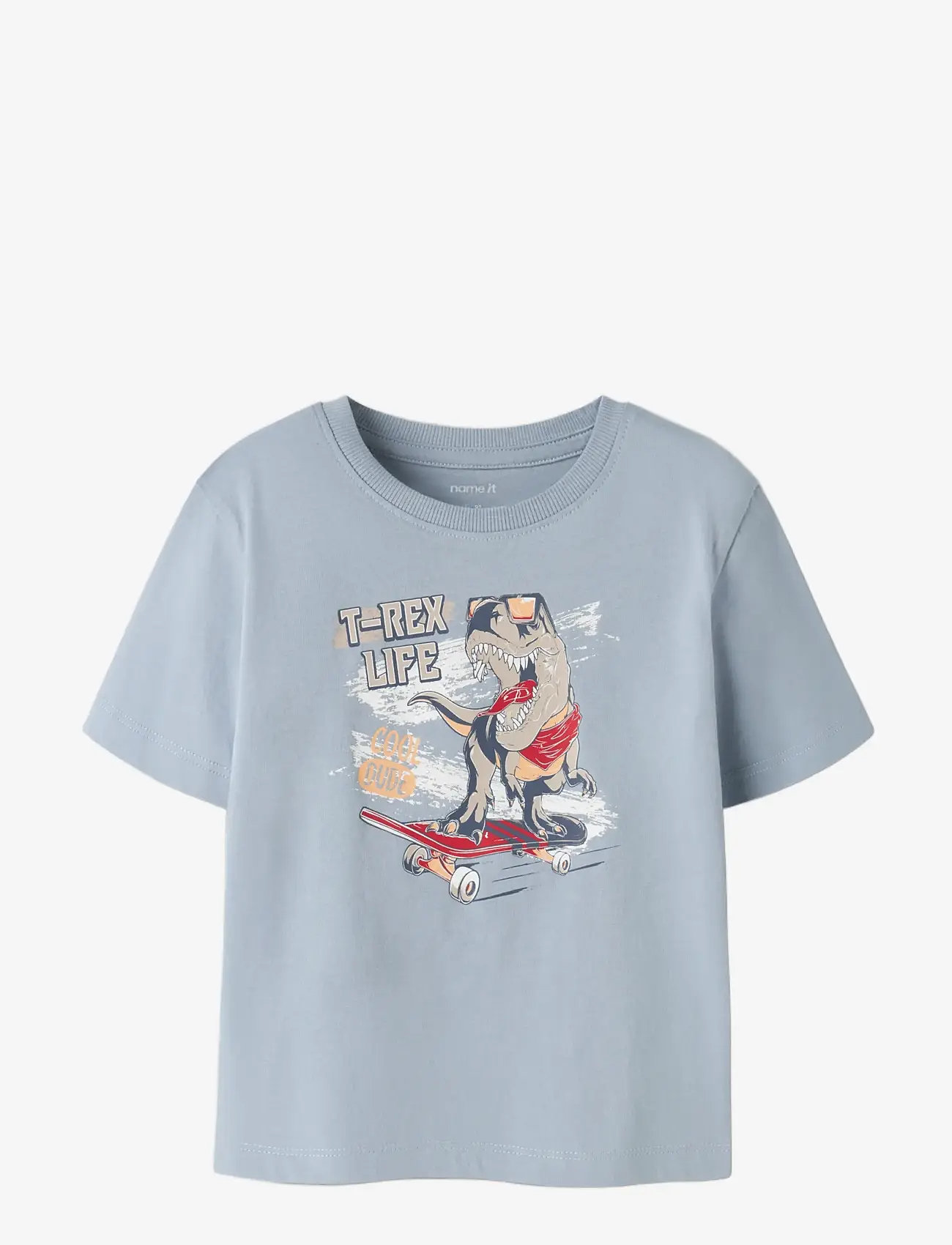 name it - NMMVANYO 2P SS NREG TOP - kortærmede t-shirts - blue fog - 2