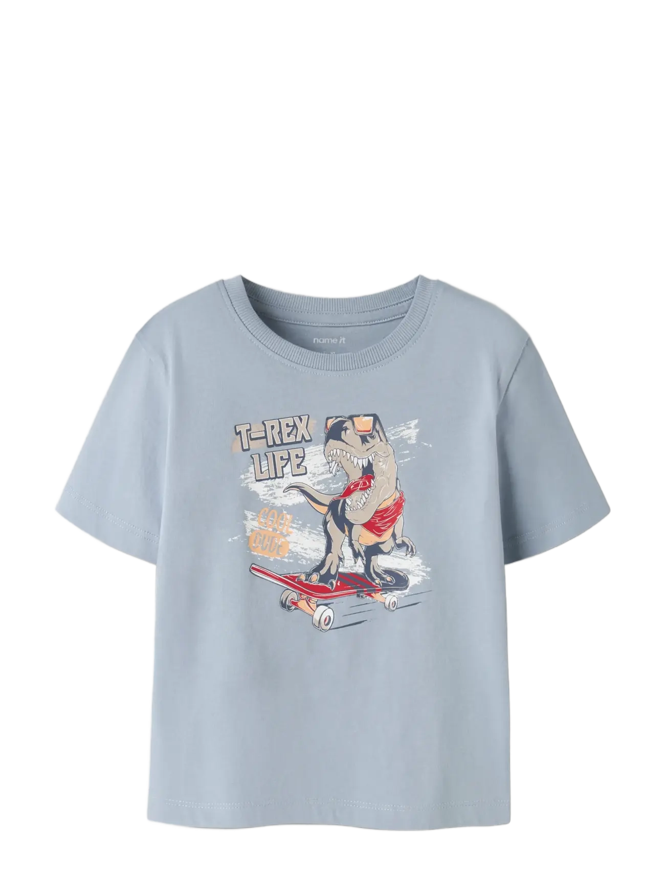 name it - NMMVANYO 2P SS NREG TOP - lyhythihaiset t-paidat - blue fog - 2