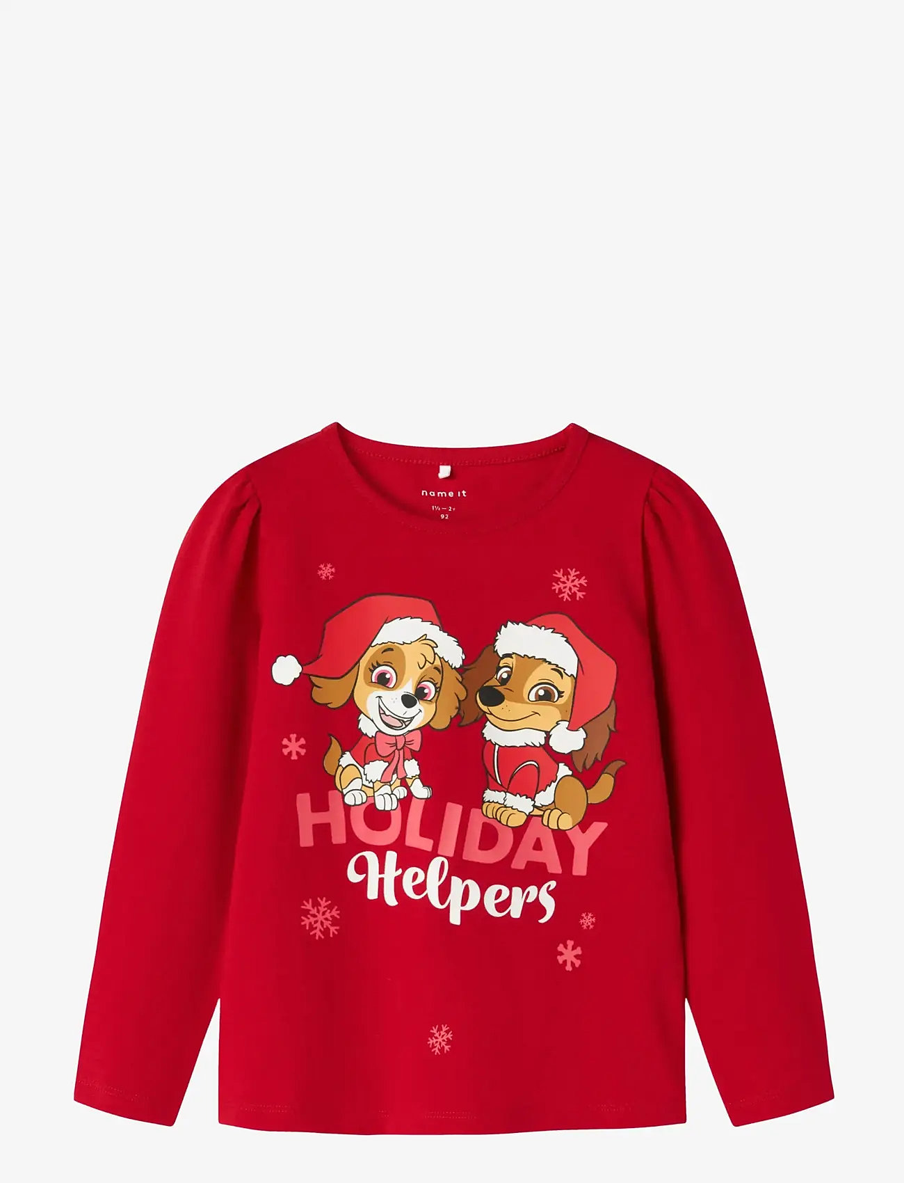 name it - NMFSASA PAW LS TOP CPLG - efterårstøj - barbados cherry - 0