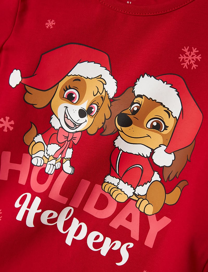 name it - NMFSASA PAW LS TOP CPLG - pitkähihaiset t-paidat - barbados cherry - 3