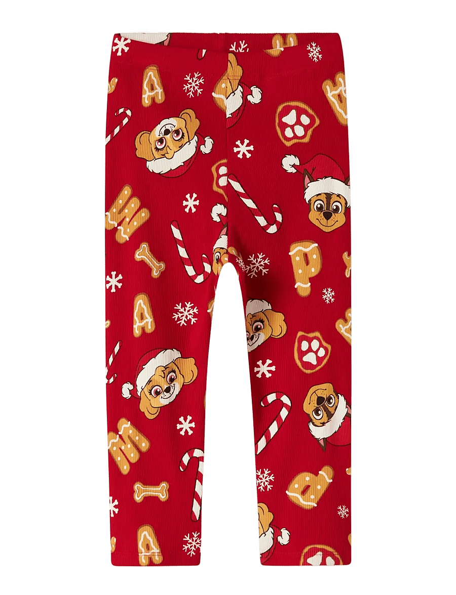 name it - NMFSARBA PAW LS NIGHTSET CPLG - leggings - barbados cherry - 3