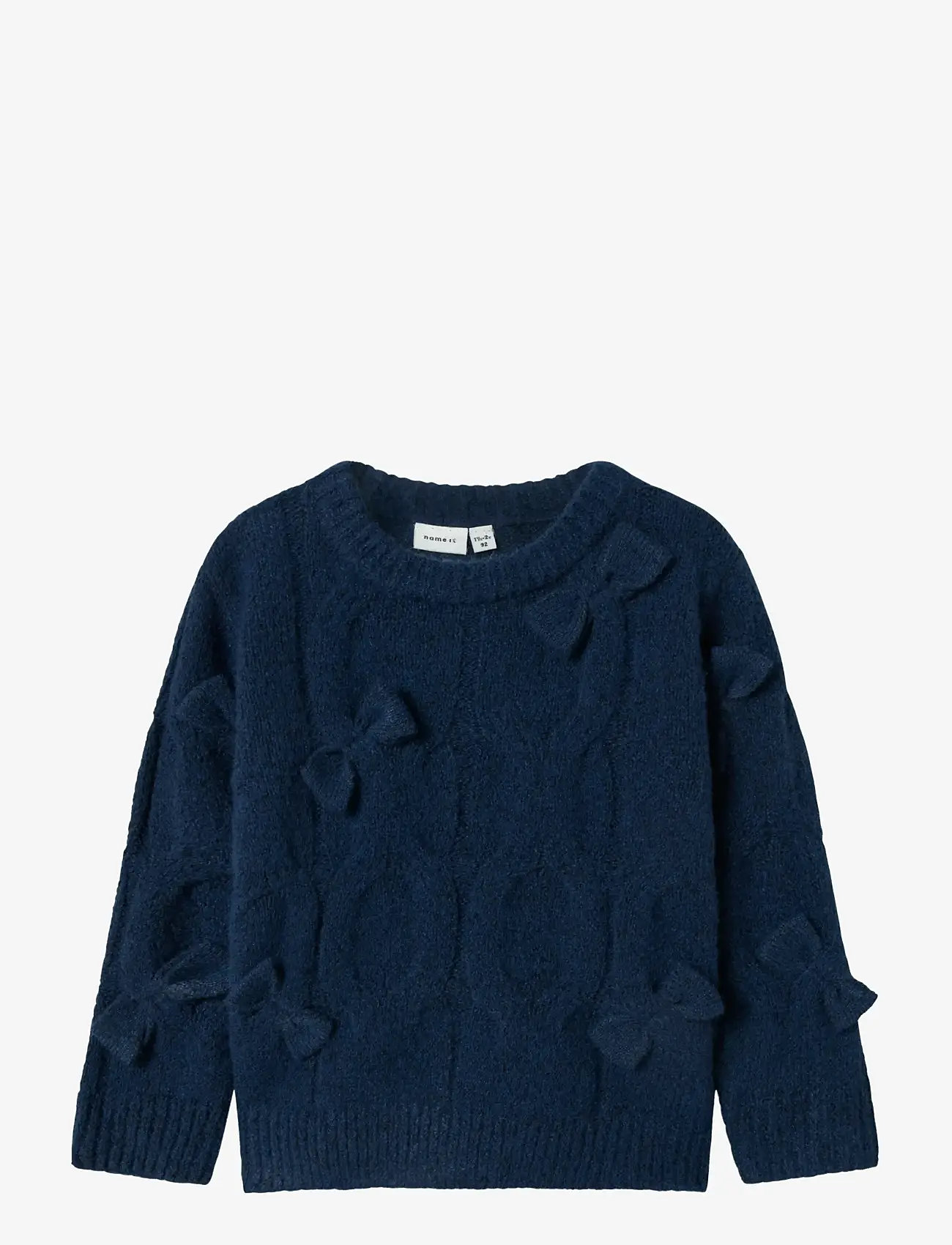 name it - NMFOLIVIA LS KNIT - trøjer - navy blazer - 0