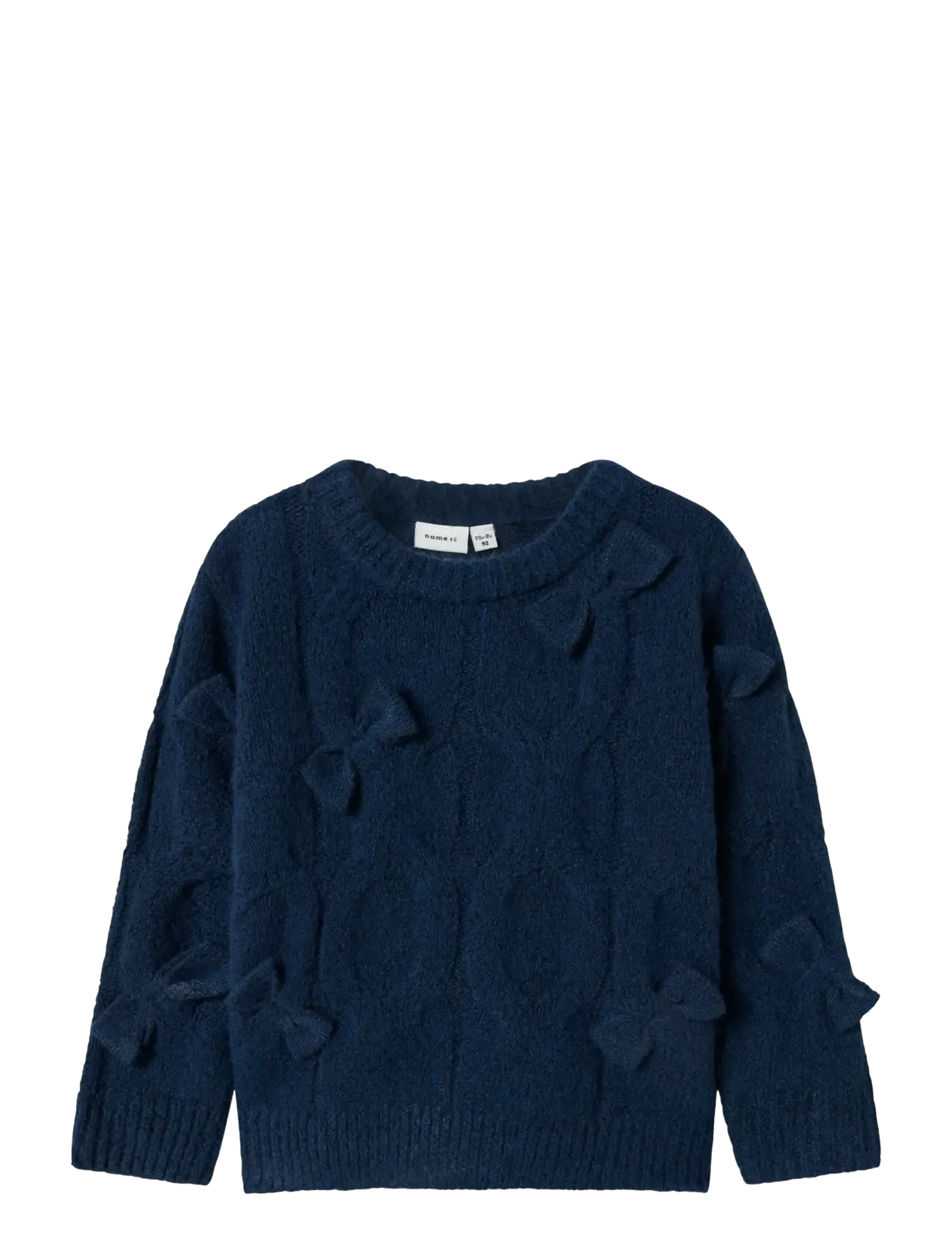 name it NMFOLIVIA LS KNIT - Strickmode - NAVY BLAZER / navy