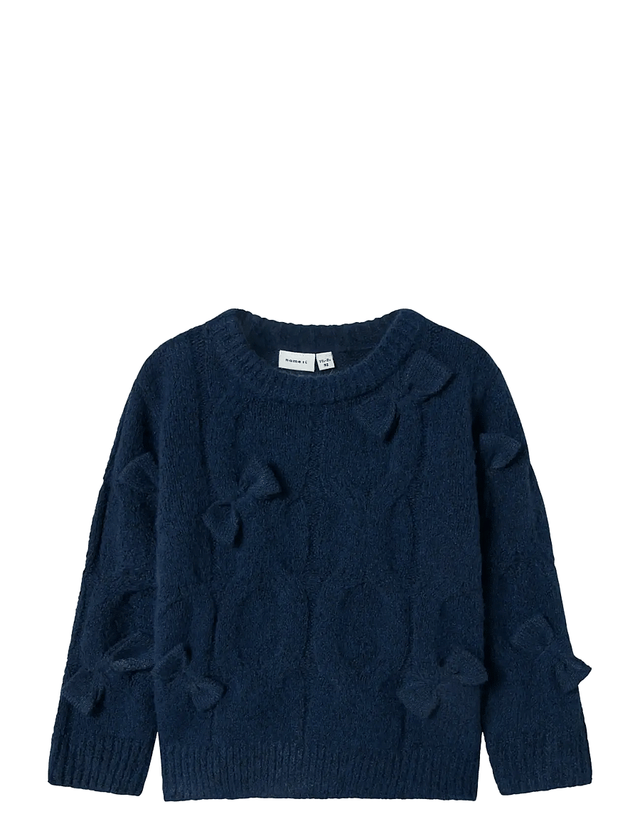 name it - NMFOLIVIA LS KNIT - pullover - navy blazer - 1