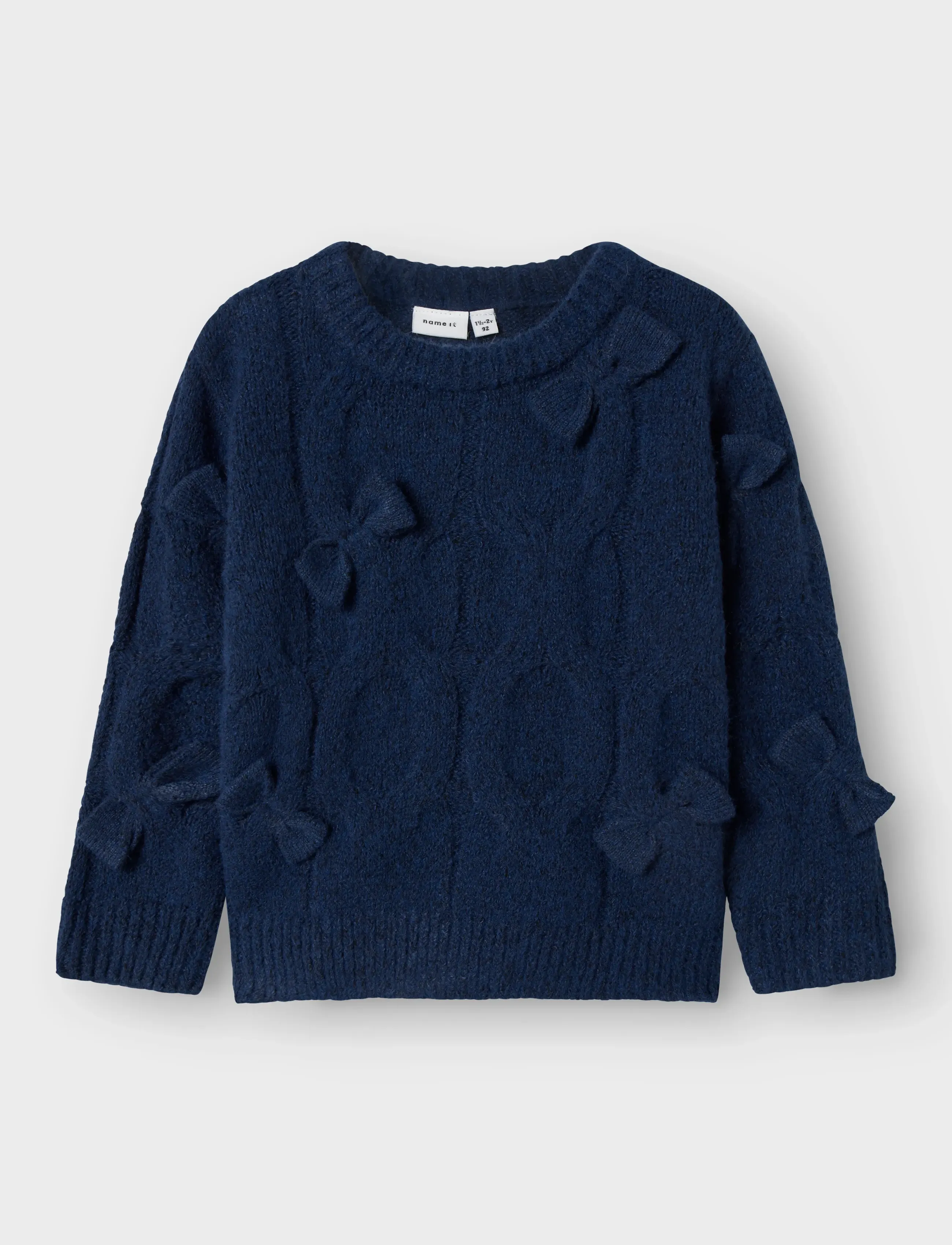 name it NMFOLIVIA LS KNIT - Oberteile - NAVY BLAZER / navy