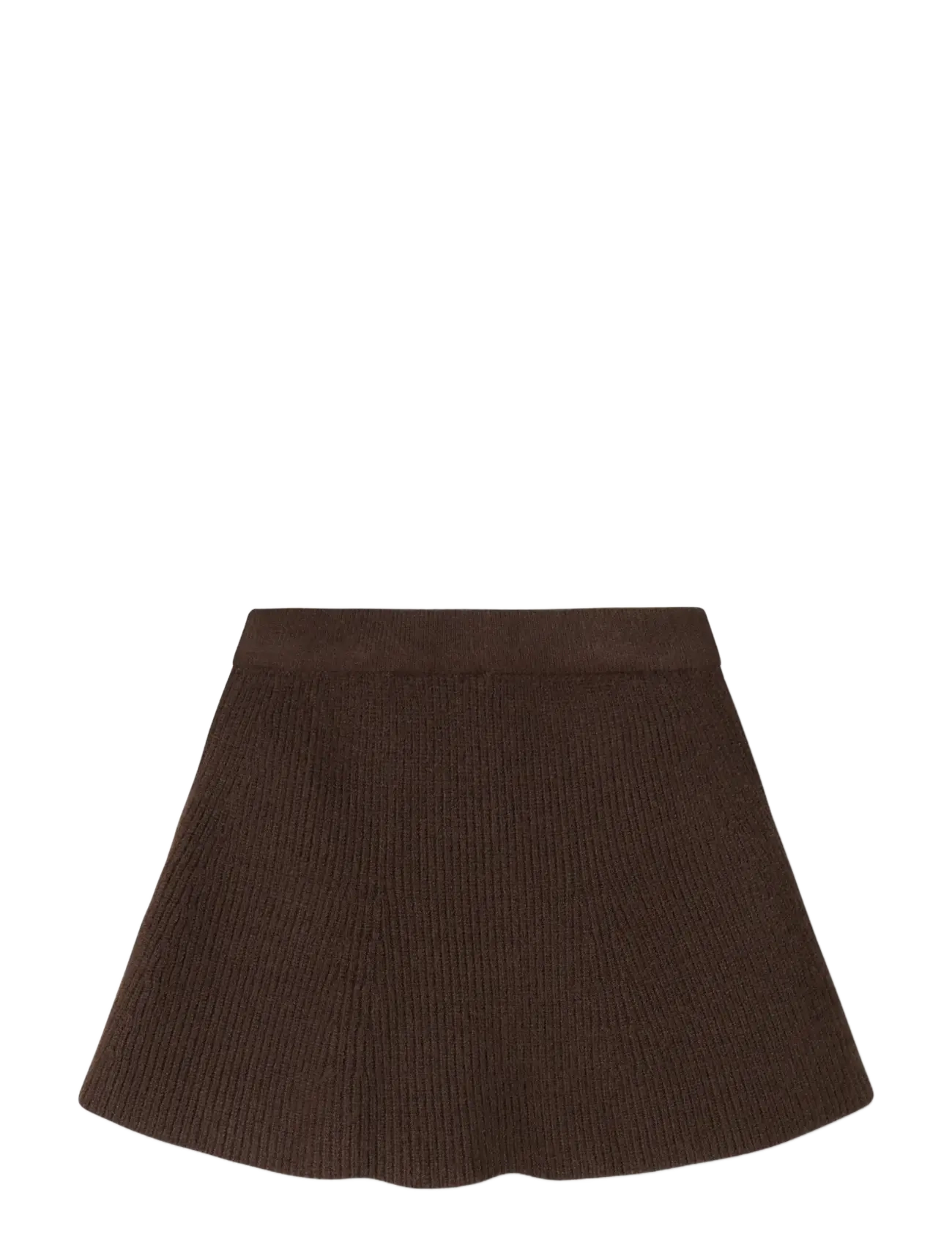name it - NMFNILLA KNIT SKIRT - kurze röcke - seal brown - 2