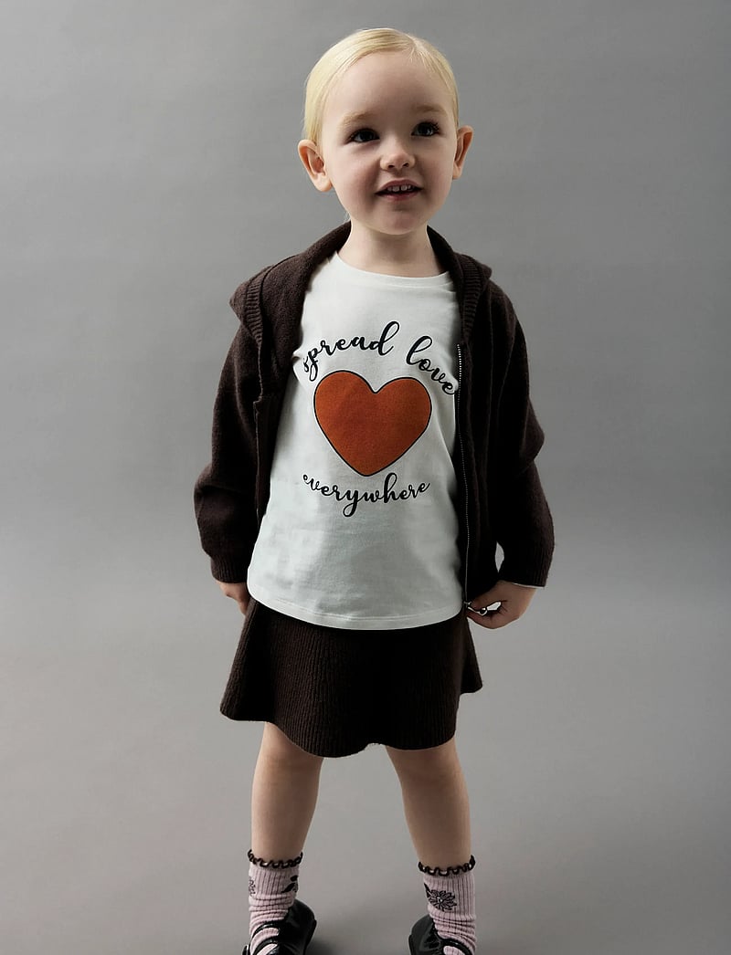 name it - NMFNILLA KNIT SKIRT - kurze röcke - seal brown - 0