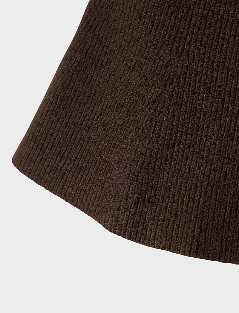name it - NMFNILLA KNIT SKIRT - kurze röcke - seal brown - 3