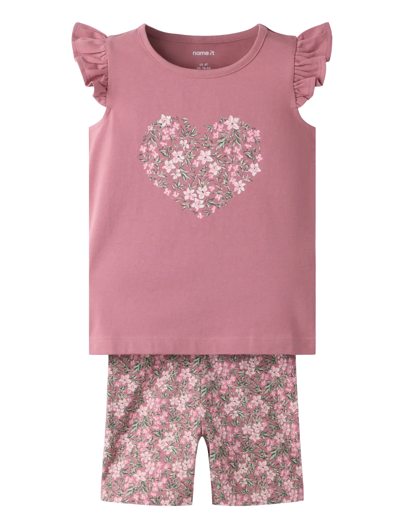 name it NMFVAYANA CAPSL TOP SET - Sets - MESA ROSE / pink/rose