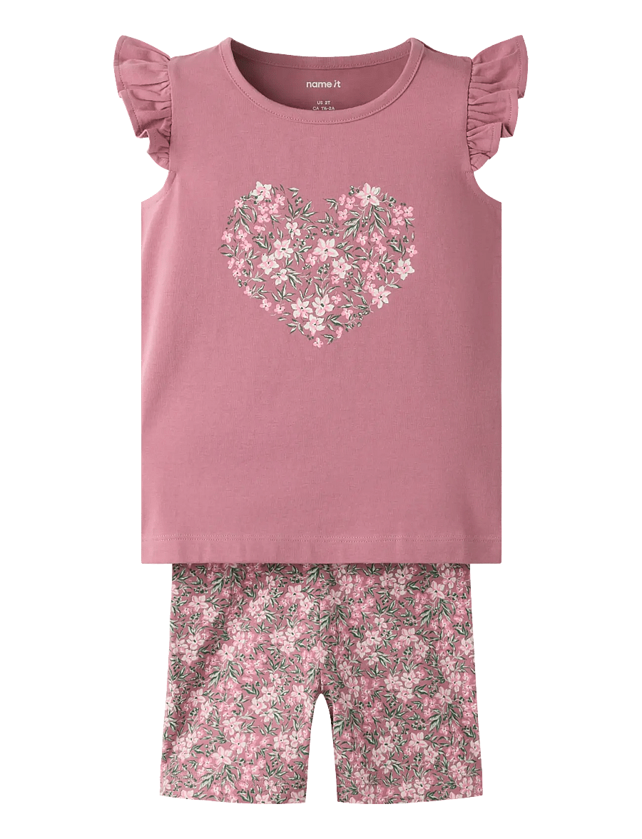 name it - NMFVAYANA CAPSL TOP SET - mesa rose - 0