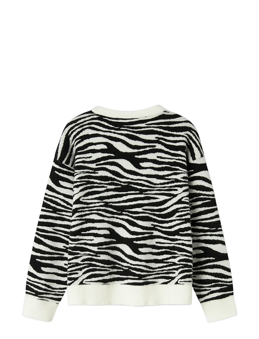 name it - NKFORKIDE LS KNIT BOX - peysur - black - 2
