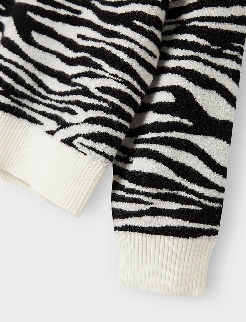 name it - NKFORKIDE LS KNIT BOX - trøjer - black - 3