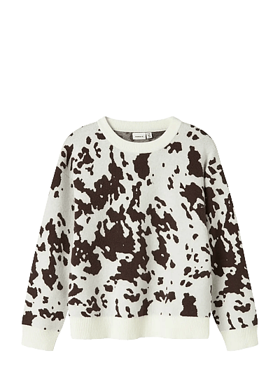 name it NKFORKIDE LS KNIT BOX - Clothing - SEAL BROWN / brown