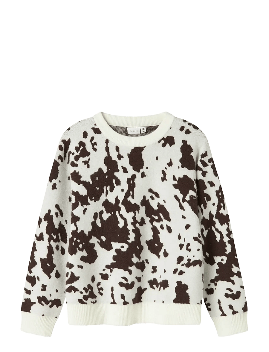 name it - NKFORKIDE LS KNIT BOX - pullover - seal brown - 1