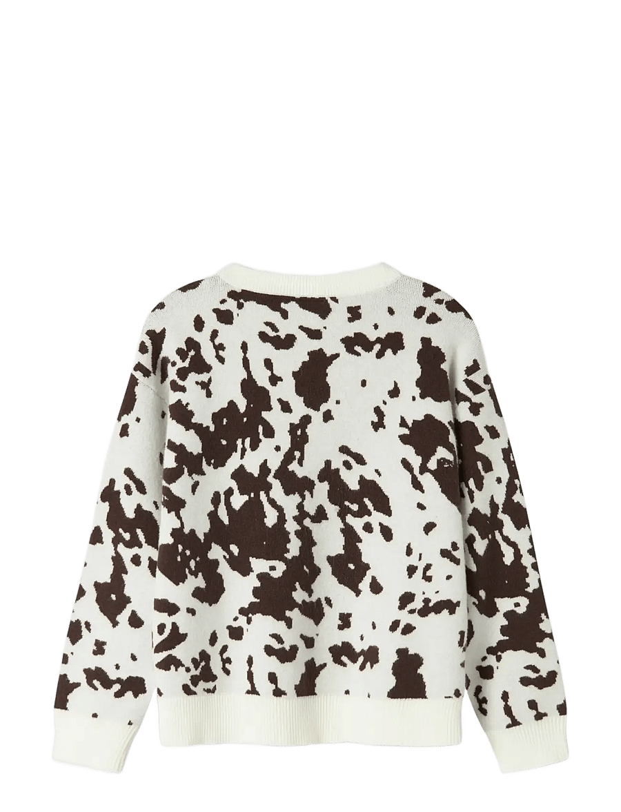 name it - NKFORKIDE LS KNIT BOX - pullover - seal brown - 2